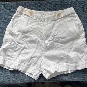 Madewell Women's White Linen Shorts